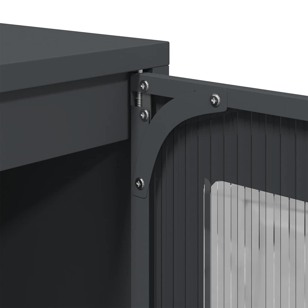 vidaXL Highboard Anthracite 68x39x123 cm Steel