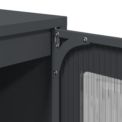 vidaXL Highboard Anthracite 68x39x123 cm Steel