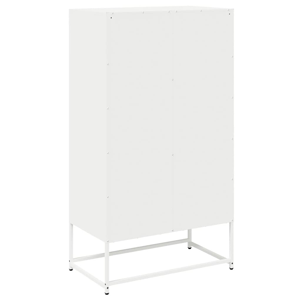 vidaXL Highboard White 68x39x123 cm Steel