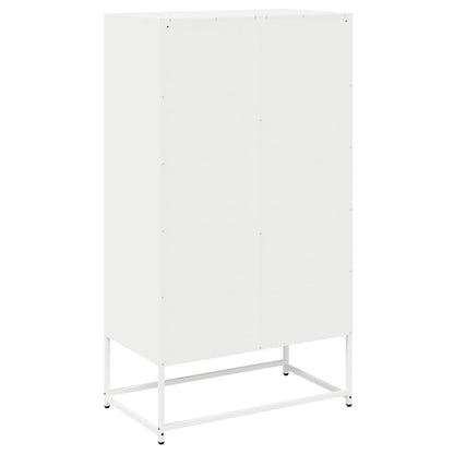 vidaXL Highboard White 68x39x123 cm Steel