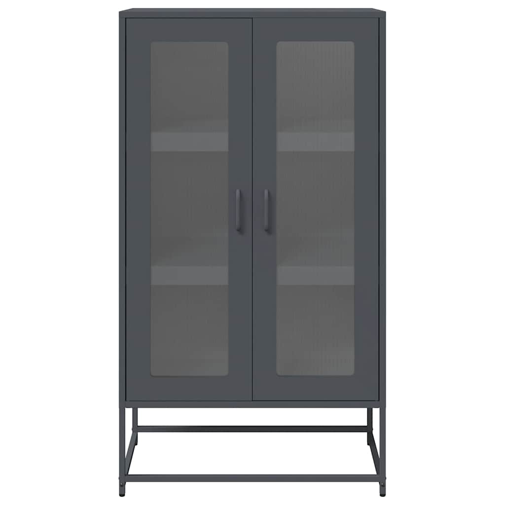 vidaXL Highboard Anthracite 68x39x123 cm Steel