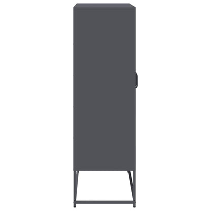 vidaXL Highboard Anthracite 68x39x123 cm Steel