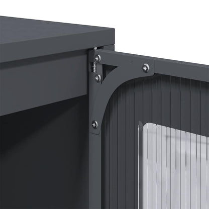 vidaXL Highboard Anthracite 68x39x123 cm Steel