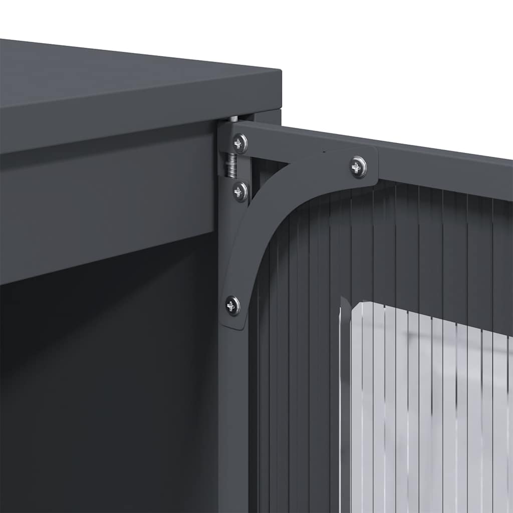 vidaXL Highboard Anthracite 68x39x123 cm Steel