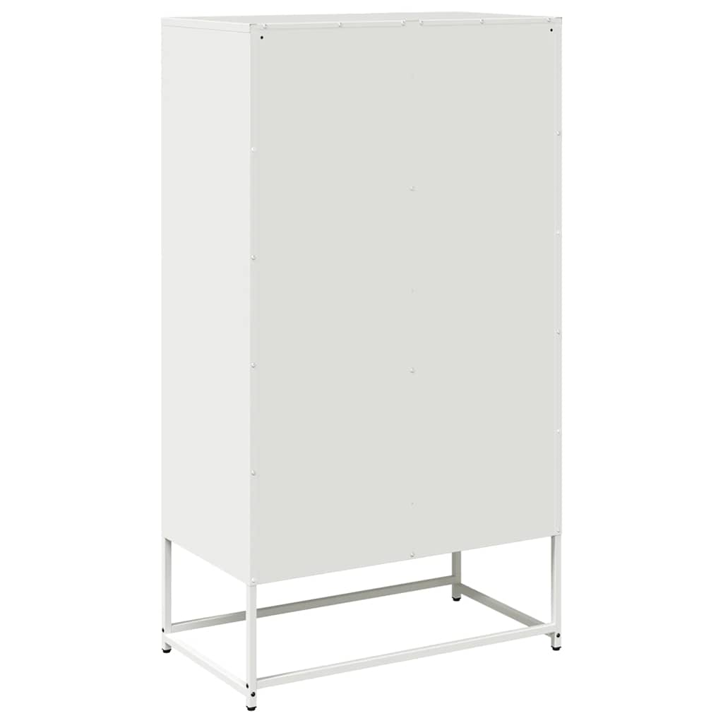 vidaXL Highboard White 68x39x123 cm Steel