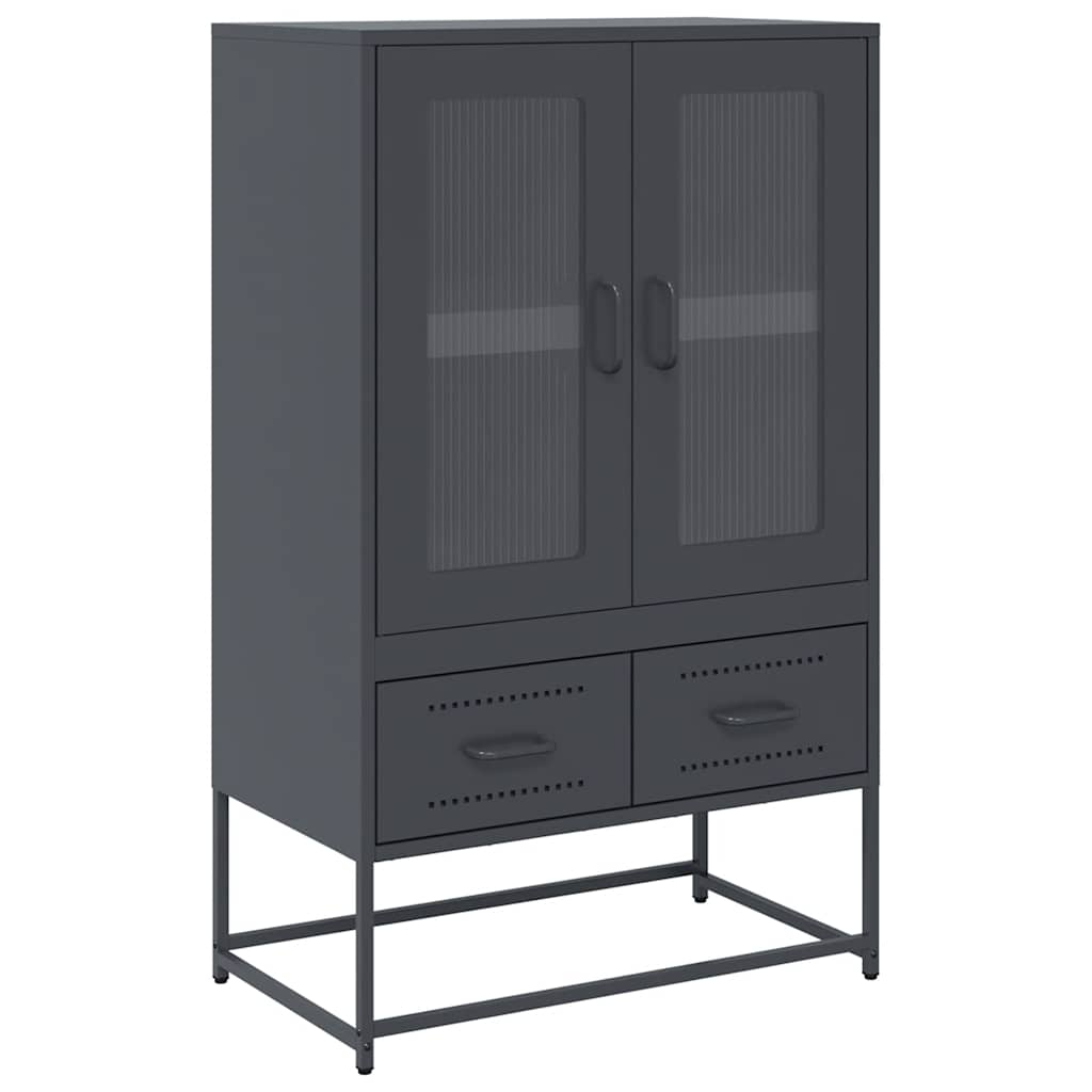 vidaXL Highboard Anthracite 68x39x111,5 cm Steel