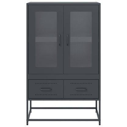 vidaXL Highboard Anthracite 68x39x111.5 cm Steel