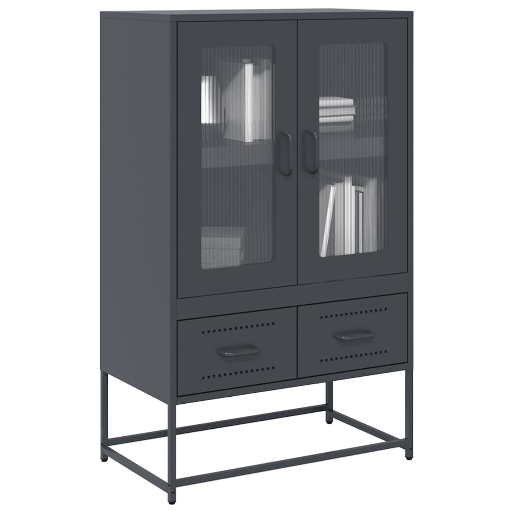 vidaXL Highboard Anthracite 68x39x111,5 cm Steel
