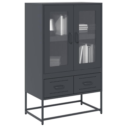 vidaXL Highboard Anthracite 68x39x111,5 cm Steel