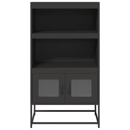 vidaXL Highboard Black 68x39x123 cm Steel