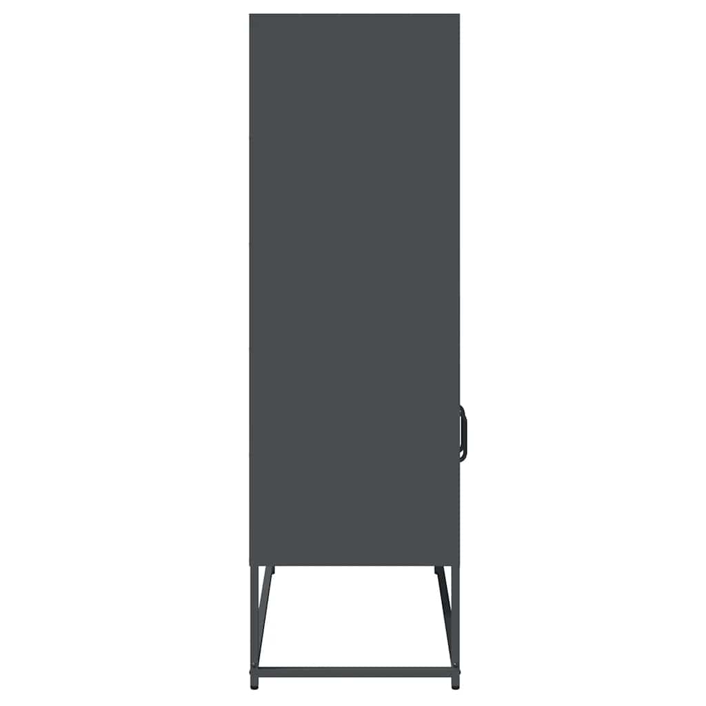 vidaXL Highboard Anthracite 68x39x123 cm Steel