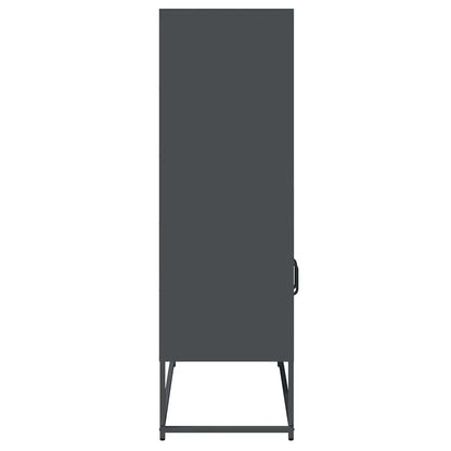 vidaXL Highboard Anthracite 68x39x123 cm Steel