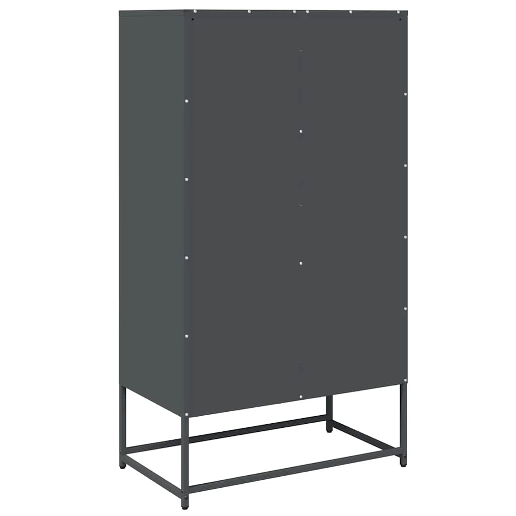 vidaXL Highboard Anthracite 68x39x123 cm Steel