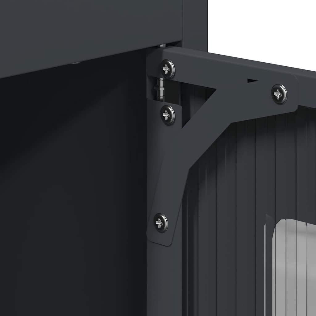 vidaXL Highboard Anthracite 68x39x123 cm Steel
