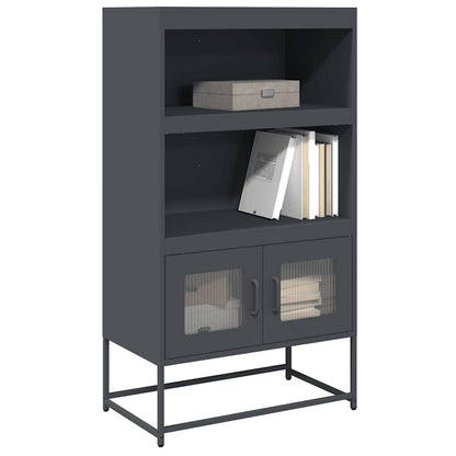 vidaXL Highboard Anthracite 68x39x123 cm Steel
