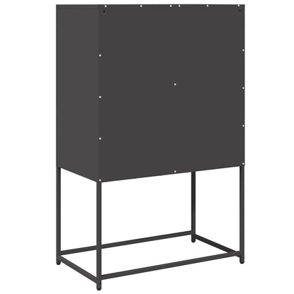 vidaXL Highboard Black 68x39x107 cm Steel