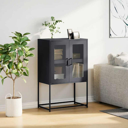 vidaXL Highboard Anthracite 68x39x107 cm Steel