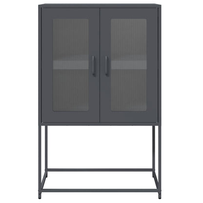 vidaXL Highboard Anthracite 68x39x107 cm Steel