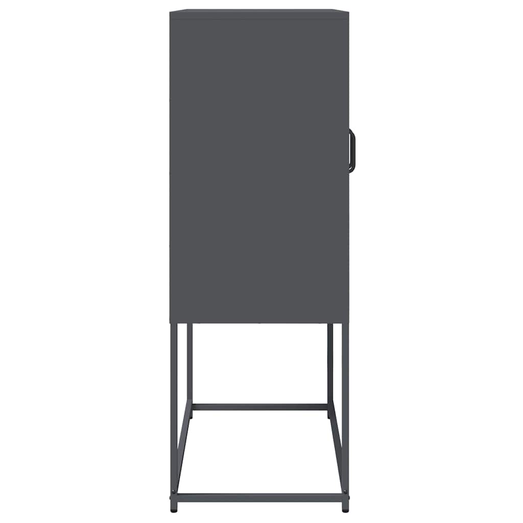 vidaXL Highboard Anthracite 68x39x107 cm Steel