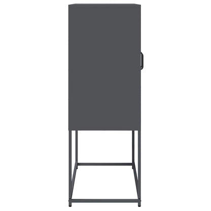 vidaXL Highboard Anthracite 68x39x107 cm Steel