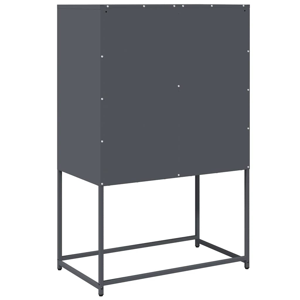 vidaXL Highboard Anthracite 68x39x107 cm Steel