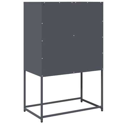 vidaXL Highboard Anthracite 68x39x107 cm Steel
