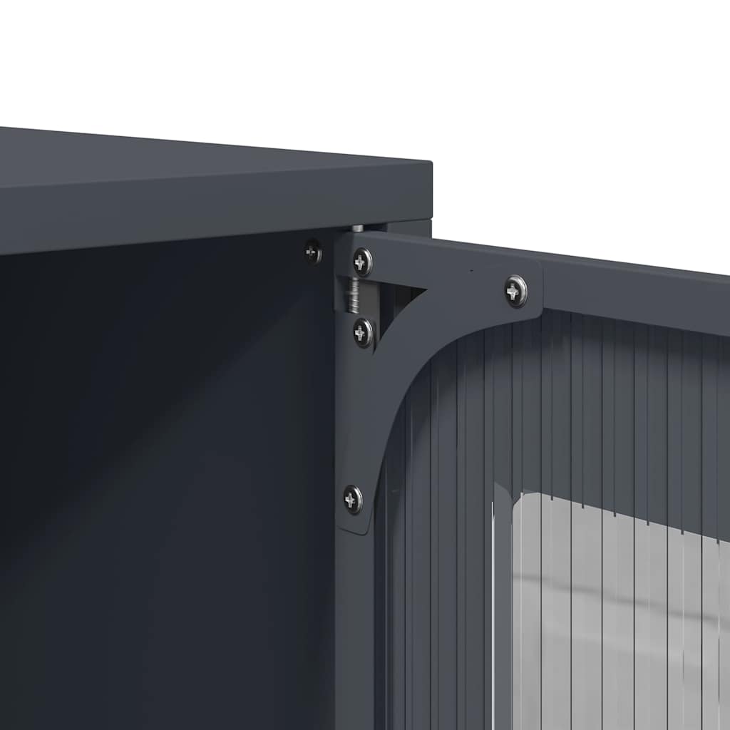 vidaXL Highboard Anthracite 68x39x107 cm Steel
