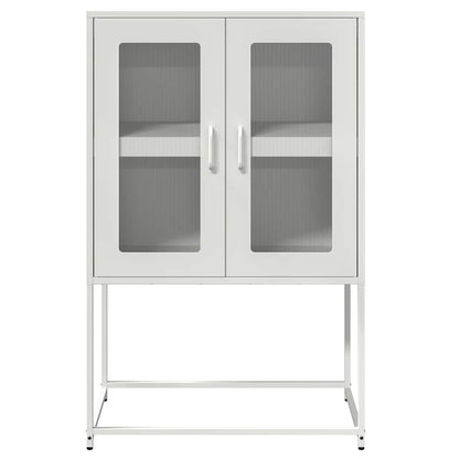 vidaXL Highboard White 68x39x107 cm Steel
