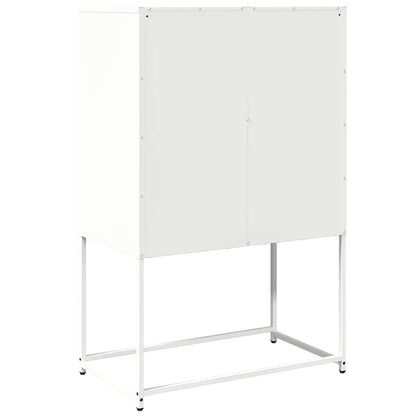 vidaXL Highboard White 68x39x107 cm Steel