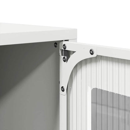 vidaXL Highboard White 68x39x107 cm Steel