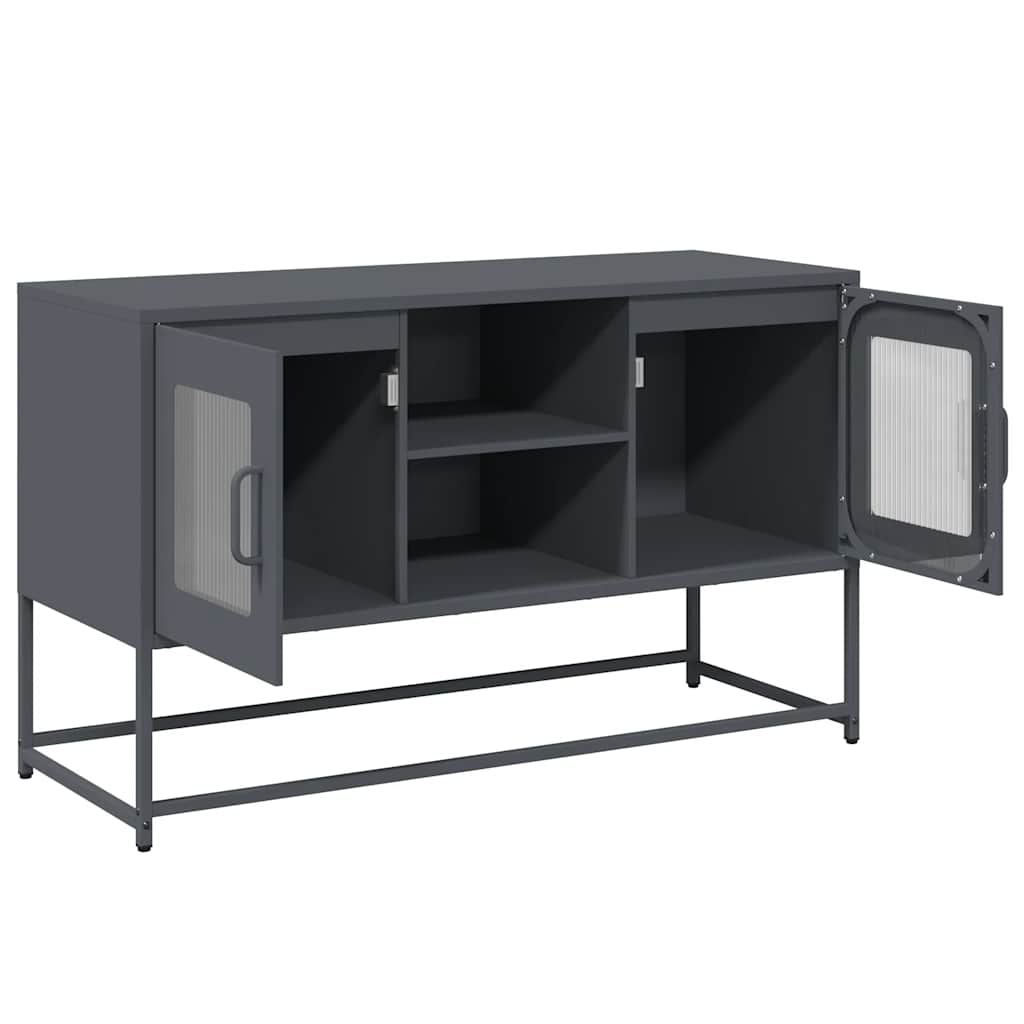 vidaXL TV Cabinet Anthracite 100.5x39x60.5 cm Steel