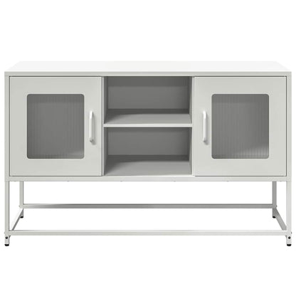 vidaXL TV Cabinet White 100,5x39x60,5 cm Steel
