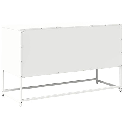vidaXL TV Cabinet White 100.5x39x60.5 cm Steel