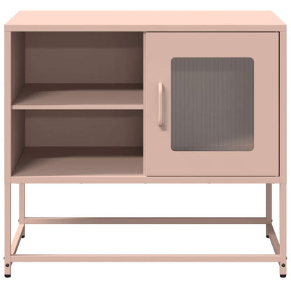 vidaXL TV Cabinet Pink 68x39x60.5 cm Steel