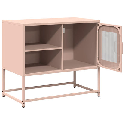 vidaXL TV Cabinet Pink 68x39x60.5 cm Steel