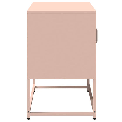 vidaXL TV Cabinet Pink 68x39x60.5 cm Steel