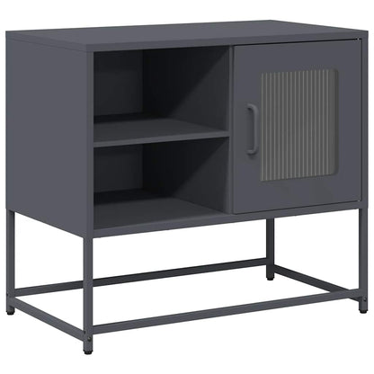 vidaXL TV Cabinet Anthracite 68x39x60.5 cm Steel