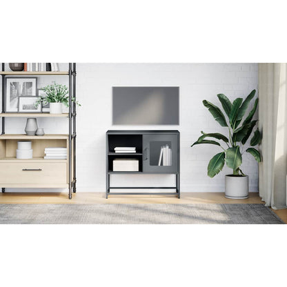 vidaXL TV Cabinet Anthracite 68x39x60.5 cm Steel