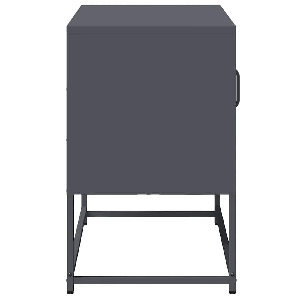 vidaXL TV Cabinet Anthracite 68x39x60.5 cm Steel