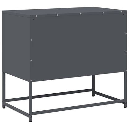vidaXL TV Cabinet Anthracite 68x39x60.5 cm Steel