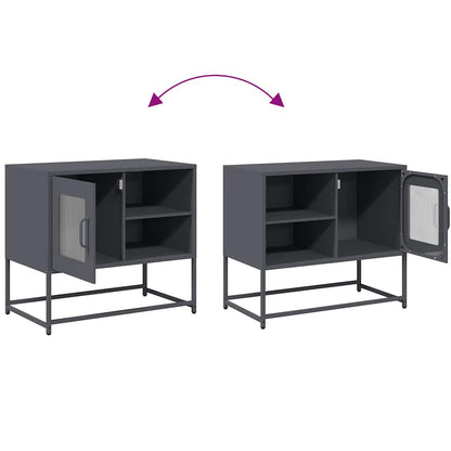 vidaXL TV Cabinet Anthracite 68x39x60.5 cm Steel