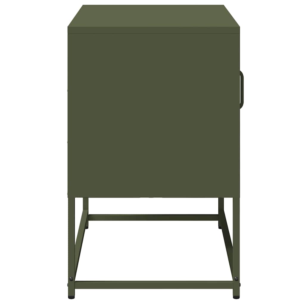 vidaXL TV Cabinet Olive Green 68x39x60.5 cm Steel
