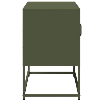 vidaXL TV Cabinet Olive Green 68x39x60.5 cm Steel