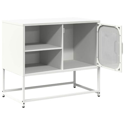 vidaXL TV Cabinet White 68x39x60.5 cm Steel