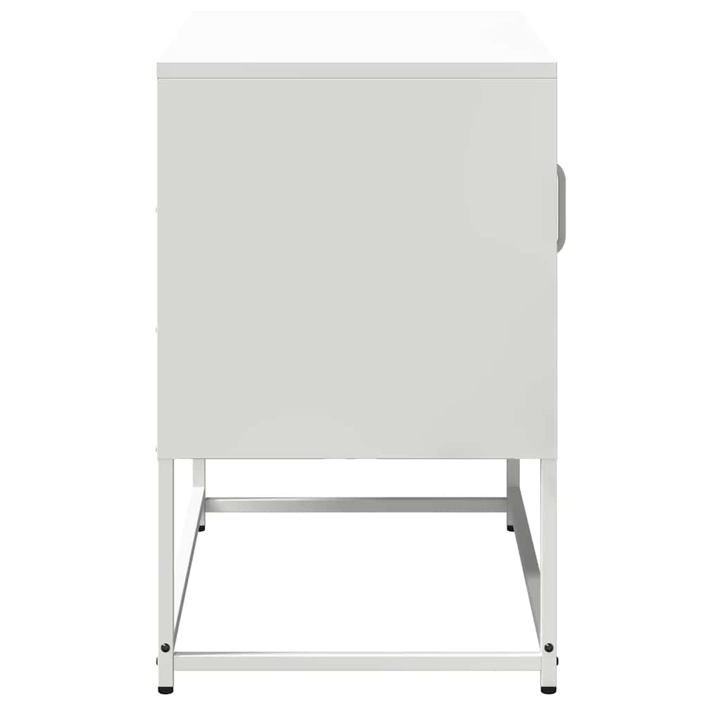 vidaXL TV Cabinet White 68x39x60.5 cm Steel