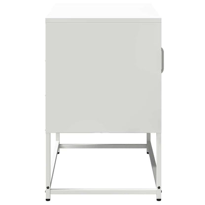 vidaXL TV Cabinet White 68x39x60.5 cm Steel