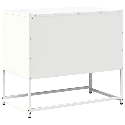 vidaXL TV Cabinet White 68x39x60.5 cm Steel