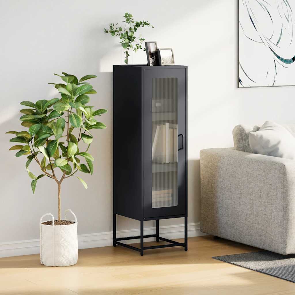 vidaXL Highboard Anthracite 36x39x123 cm Cold-rolled Steel