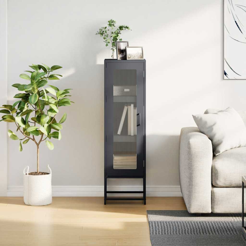 vidaXL Highboard Anthracite 36x39x123 cm Cold-rolled Steel