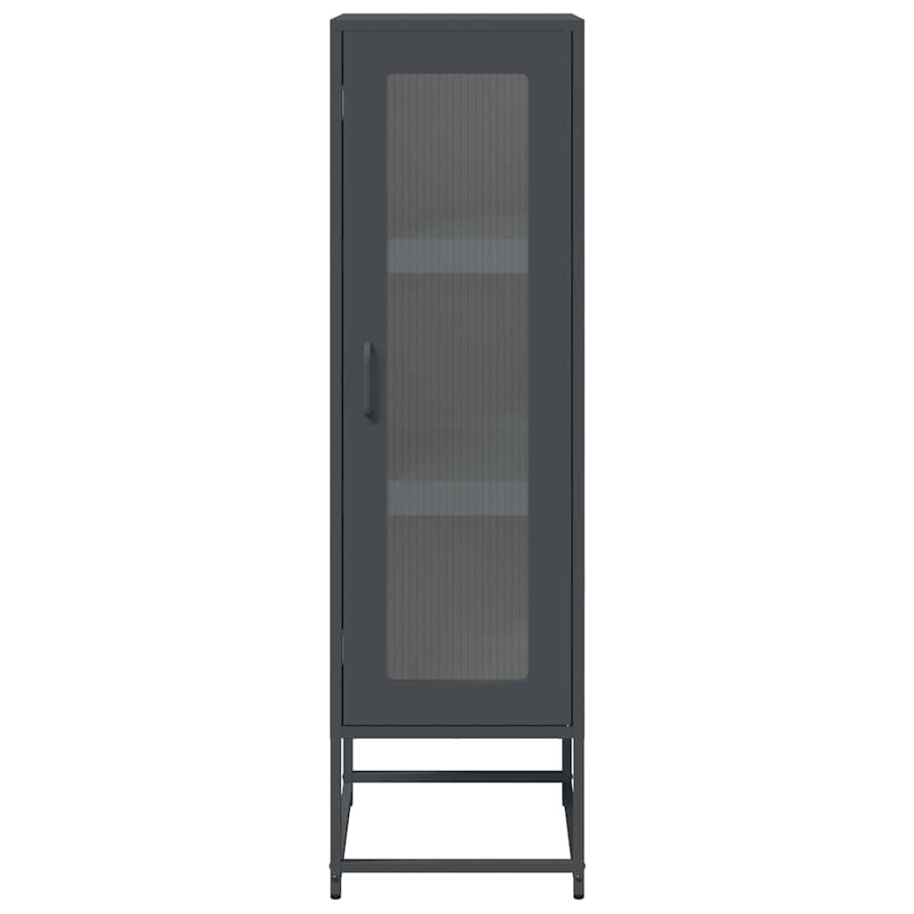 vidaXL Highboard Anthracite 36x39x123 cm Cold-rolled Steel
